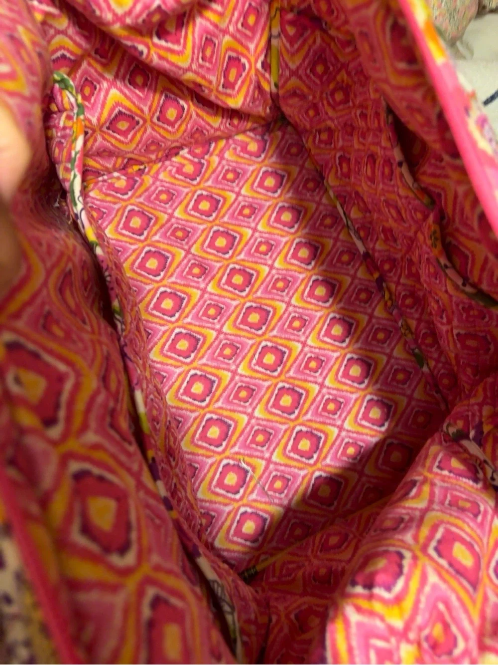 Retired 2003 Vera Bradley Bright petal pink Carry All